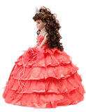 18" Quince Umbrella Dolls KK18729-20 Flamingo - Kinnex Dolls | KK18729-20 |