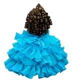 18" Quince Umbrella Dolls KW18728-10 Turquoise - Kinnex Dolls | KW18728-10 |