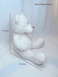 16" Quince Bear With Tulle - ARC16831-14 Red (Made to Order) - Kinnex Dolls | ARC16831-14 |