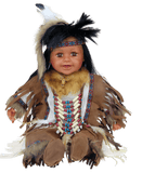 HARSHA, 22" Vinyl INDIAN DOLL VM221076 - Kinnex Dolls | VM221076 |
