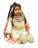 22" Vinyl INDIAN DOLL VM221129, RATNA
