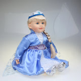 25" Princess Vinyl Girl in Blue