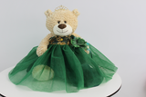 20" Quince Light Brown Bear - Emerald Green B16632N-33G