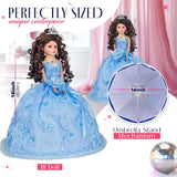 18" Quince Umbrella Dolls KK18725-1 White