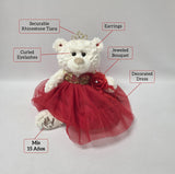 12" Quince Bear - B09631-33G Emerald Green