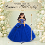 28" 15th Years Doll With Tulle - ARC28999-15 Royal Blue