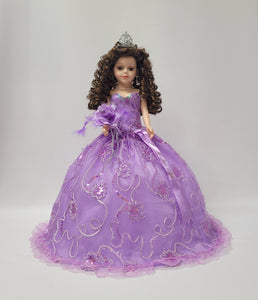 18" Quince Umbrella Vinyl Dolls KB18725V-5 Lavender