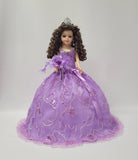 18" Quince Umbrella Vinyl Dolls KB18725V-5 Lavender