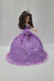 18" Quince Umbrella Vinyl Dolls KB18725V-5 Lavender