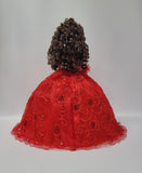 18" Quince Umbrella Vinyl Dolls KB18725V-14 Red