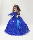 18" Quince Umbrella Vinyl Dolls KB18725V-15 Royal Blue