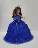 18" Quince Umbrella Vinyl Dolls KB18725V-15 Royal Blue