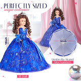 18" Quince Umbrella Vinyl Dolls KB18725V-29 Blush