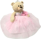 20" Quince Light Brown Bear With Embroidery "Mis 15 Anos" - B16632-3 Pink