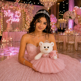 12" Quince White Bear - B09631N-30M  Rose Gold