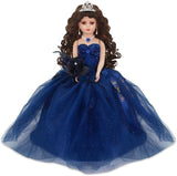 18" Quince Umbrella Dolls KW18631-16 Navy Blue
