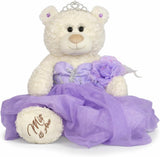 20" Quince White Bear With Embroidery "Mis 15 Anos" - B16631-5 Light Purple