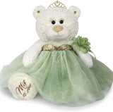 20" Quince White Bear With Embroidery "Mis 15 Anos" - B16631-35 (Sage Green)