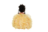 Precious Moments 17" Quinceañera Centerpiece Doll – Made in USA Ruffled Gown, Mis Quince Años Table Decoration & Keepsake ARC8421-6R (Gold)