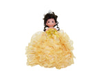 Precious Moments 17" Quinceañera Centerpiece Doll – Made in USA Ruffled Gown, Mis Quince Años Table Decoration & Keepsake ARC8421-6R (Gold)