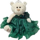 20" Quince White Bear With Embroidery "Mis 15 Anos" - B16831-33 Emerald Green