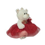 Classic Size Quinceañera Teddy Bear with Elegant Dress – Gift-Ready Keepsake and Centerpiece Decoration  for 15 Años, Oso Quinceañera Tradicional B14631-14G (RED/GOLD)