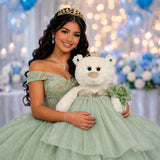20" White Bear - B16631N-35 Sage Green