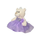 Classic Size  Quinceañera Teddy Bear with Elegant Dress –  Gift-Ready Keepsake and Centerpiece Decoration  for 15 Años, Oso Quinceañera Tradicional B14631-5 (Light Purple)