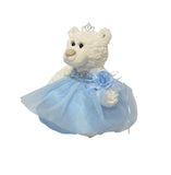 Classic Size  Quinceañera Teddy Bear with Elegant Dress –  Gift-Ready Keepsake and Centerpiece Decoration  for 15 Años, Oso Quinceañera Tradicional B14631-4 (Light Blue)