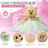 20" Quince Light Brown Bear With Embroidery "Mis 15 Anos" - B16632-8 (Pistachio)