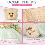 20" Quince Light Brown Bear With Embroidery "Mis 15 Anos" - B16632-8 (Pistachio)
