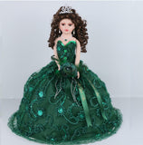 18" Quince Umbrella Dolls KK18725-33 Emerald Green