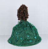 18" Quince Umbrella Dolls KK18725-33 Emerald Green