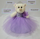 12" Quince Bear - B09631-5  Lavender