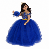 28" 15th Years Doll With Tulle - ARC28999-15 Royal Blue