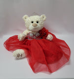 20" Quince Bear With Tulle - ARC16831-14 Red (Made to Order)