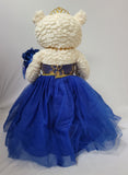 20" Quince Bear With Tulle - ARC16831-15 Royal Blue (Made to Order)