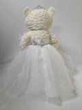 20" Quince Bear With Tulle - ARC16831-1 White (Made to Order)