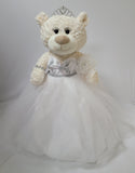 20" Quince Bear With Tulle - ARC16831-1 White (Made to Order)