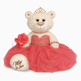20" Crème-Colored Quinceañera Bear "Mis 15 Anos" With Tulle Dress - ARC16831-20 Flamingo (Made to Order)
