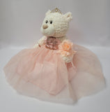 20" Quince Bear With Tulle - ARC16831-29 Blush (Made to Order)