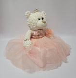20" Quince Bear With Tulle - ARC16831-29 Blush (Made to Order)