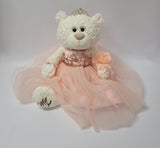 20" Quince Bear With Tulle - ARC16831-29 Blush (Made to Order)