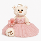 20" Crème-Colored Quinceañera Bear "Mis 15 Anos" With Tulle Dress - ARC16831-29 Blush (Made to Order)