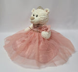 20" White Quince Bear "Mis 15 Anos" With Tulle Dress - ARC16831-30 Rose Gold (Made to Order)