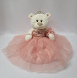 20" White Quince Bear "Mis 15 Anos" With Tulle Dress - ARC16831-30 Rose Gold (Made to Order)