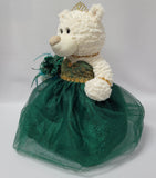 20" Quince Bear With Tulle - ARC16831-33 Emerald Green