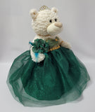 20" Quince Bear With Tulle - ARC16831-33 Emerald Green