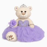 20" Crème-Colored Quinceañera Bear "Mis 15 Anos" With Tulle Dress - ARC16831-5 Lavender (Made to Order)