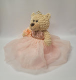 20" Quince Bear With Tulle - ARC16832-29  Blush (Made to Order)